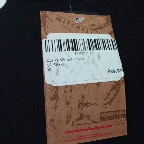 Mitchell & Ness Women's Size XL Black Cotton T-Shirt Official MLS S. Sleeve NWT - Picture 5 of 7